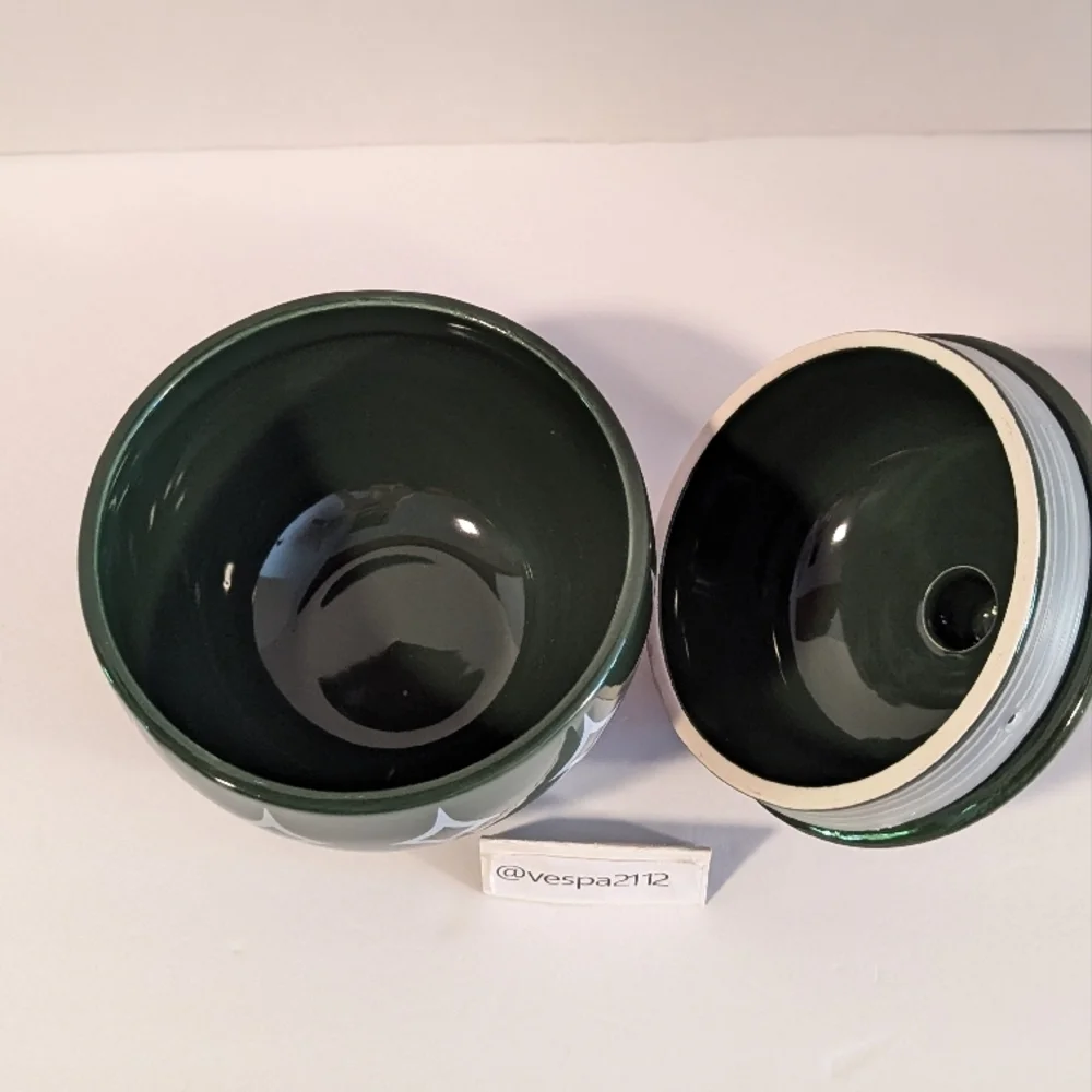 Target Bullseye Playground Ornament Green Christmas Canister Candy Cookie Jar